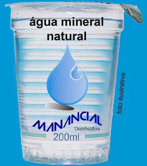 água mineral copo 200 ml caixa com 48 unidades